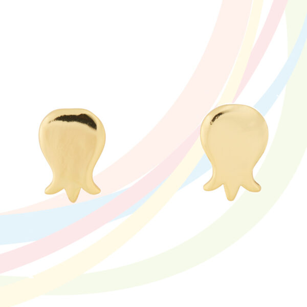 Marina Gold Plated Pomegranate Earrings