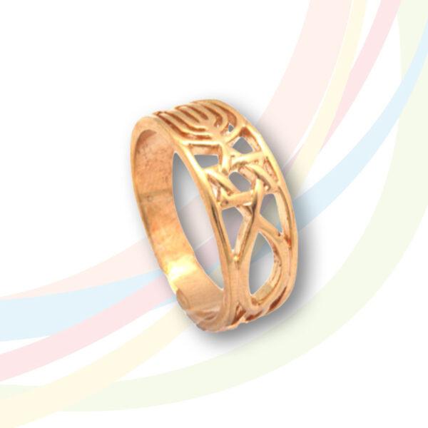 Marina Gold Plated One New Man Ring