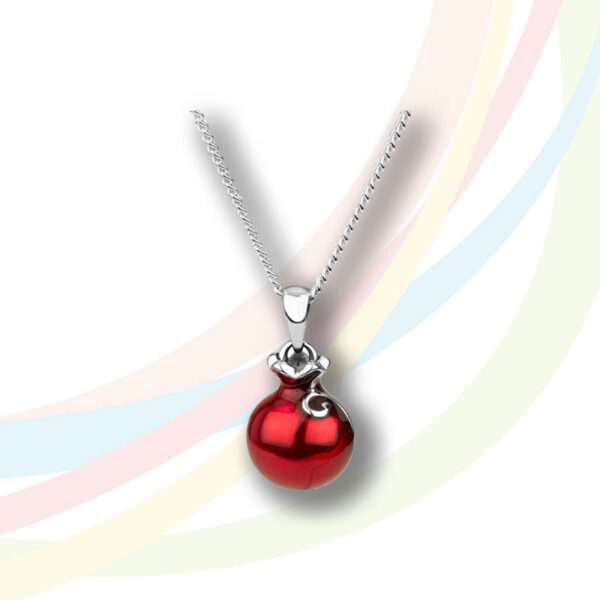 Marina Rhodium Plated Pomegranate Necklace