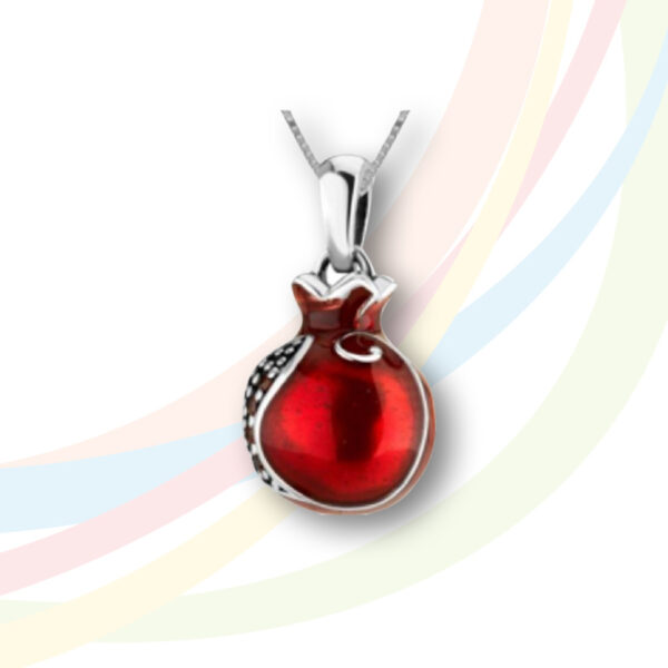 Marina Silver and Garnet Pomegranate Necklace